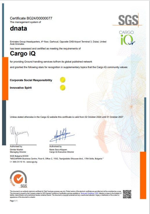 Cargo Certification 4